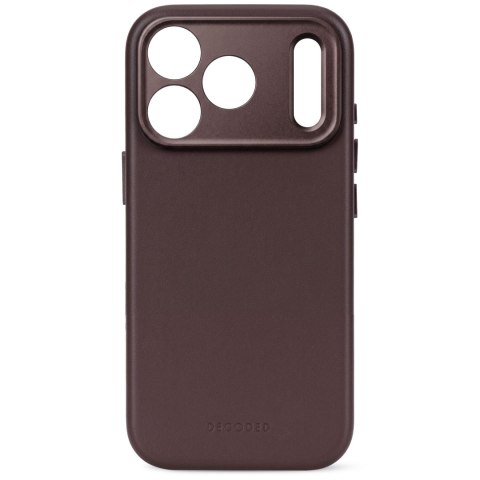 Decoded Leather Backcover - skórzane etui do iPhone 18 Pro / 17 Pro kompatybilne z MagSafe (chocolat brown)