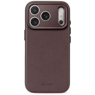 Decoded Leather Backcover - skórzane etui do iPhone 18 Pro Max / 17 Pro Max kompatybilne z MagSafe (chocolat brown)