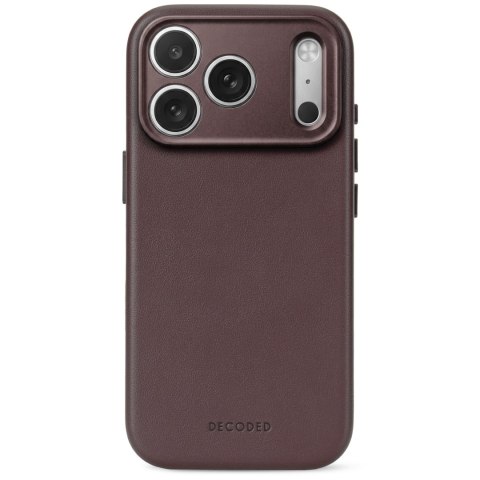 Decoded Leather Backcover - skórzane etui do iPhone 18 Pro Max / 17 Pro Max kompatybilne z MagSafe (chocolat brown)
