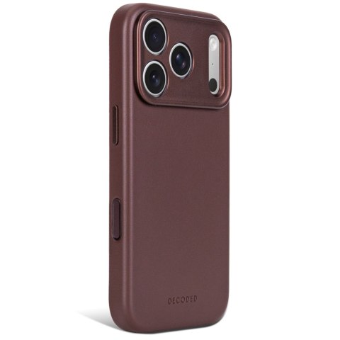 Decoded Leather Backcover - skórzane etui do iPhone 18 Pro Max / 17 Pro Max kompatybilne z MagSafe (chocolat brown)