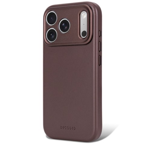 Decoded Leather Backcover - skórzane etui do iPhone 18 Pro Max / 17 Pro Max kompatybilne z MagSafe (chocolat brown)