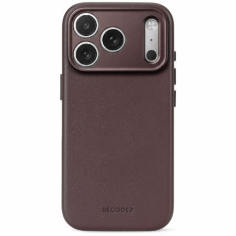 Decoded Leather Backcover - skórzane etui do iPhone 18 Pro Max / 17 Pro Max kompatybilne z MagSafe (chocolat brown)