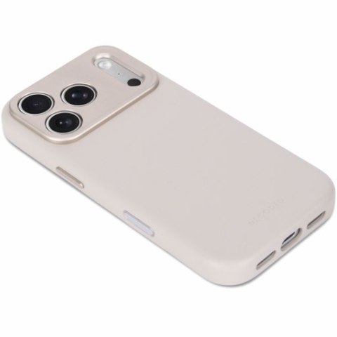 Decoded Leather Backcover - skórzane etui do iPhone 18 Pro Max / 17 Pro Max kompatybilne z MagSafe (taupe)