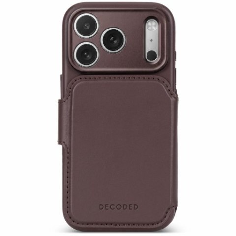 Decoded Leather Detachable Wallet - skórzane etui do iPhone 18 Pro / 17 Pro kompatybilne z MagSafe (chocolat brown)