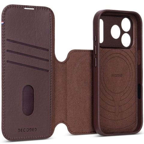 Decoded Leather Detachable Wallet - skórzane etui do iPhone 18 Pro Max / 17 Pro Max kompatybilne z MagSafe (chocolat brown)
