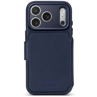 Decoded Leather Detachable Wallet - skórzane etui do iPhone 18 Pro Max / 17 Pro Max kompatybilne z MagSafe (midnight)