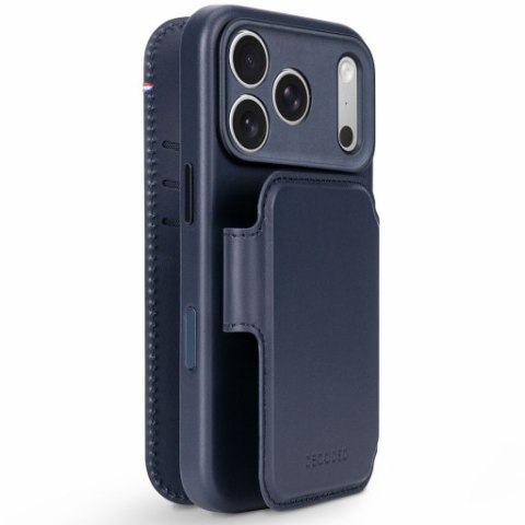 Decoded Leather Detachable Wallet - skórzane etui do iPhone 18 Pro Max / 17 Pro Max kompatybilne z MagSafe (midnight)