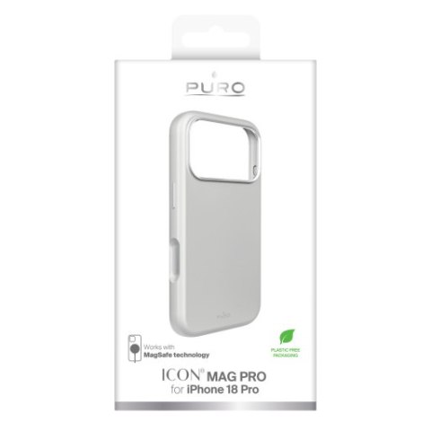 Puro Icon Mag Pro - etui do iPhone 18 Pro / 17 Pro kompatybilne z MagSafe (soft cloud)