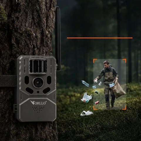 Fotopułapka - Kamera leśna - Orllo Huntercam 6 SIM z zasilaniem solarnym