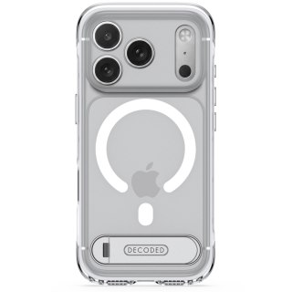 Decoded AntiMicrobial Hybrid Stand Backcover - etui z podstawką do iPhone 18 Pro Max / 17 Pro Max kompatybilne z MagSafe (clear)