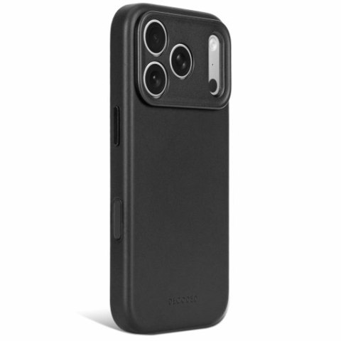 Decoded Leather Backcover - skórzane etui do iPhone 18 Pro / 17 Pro kompatybilne z MagSafe (black)