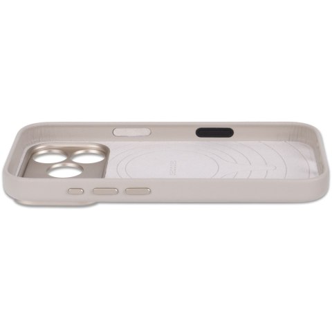 Decoded Leather Backcover - skórzane etui do iPhone 18 Pro / 17 Pro kompatybilne z MagSafe (taupe)
