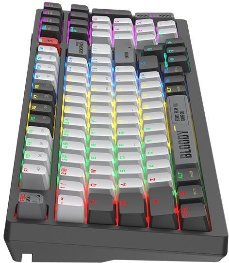 Klawiatura bezprzewodowa A4TECH BLOODY WS98 Grey WRLS (BLMS RED Plus Switches)