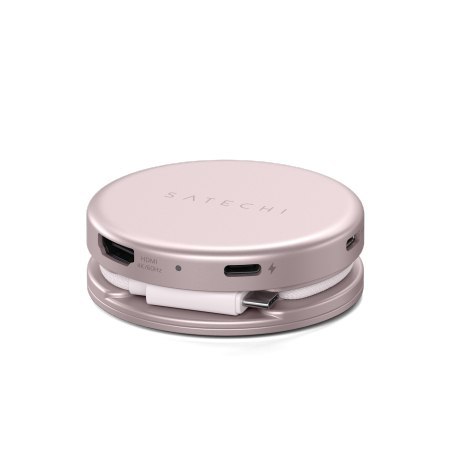 Satechi OntheGo 5-in-1 Multiport Adapter - adapter do urządzeń mobilnych (USB-C 5 Gbps, USB-A 5 Gbps, HDMI 4K, czytnik kart SD 1