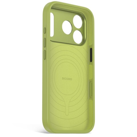 Decoded AntiMicrobial Silicone Backcover - etui do iPhone 18 Pro / 17 Pro kompatybilne z MagSafe (moss green)