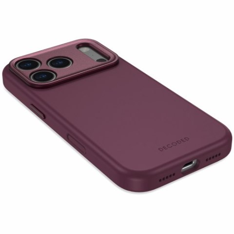 Decoded AntiMicrobial Silicone Backcover - etui do iPhone 18 Pro / 17 Pro kompatybilne z MagSafe (plum)