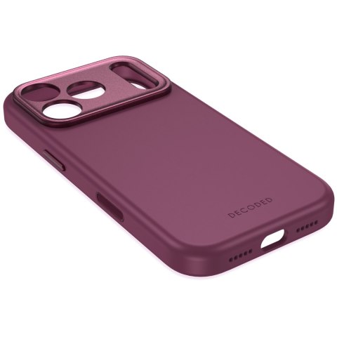 Decoded AntiMicrobial Silicone Backcover - etui do iPhone 18 Pro / 17 Pro kompatybilne z MagSafe (plum)