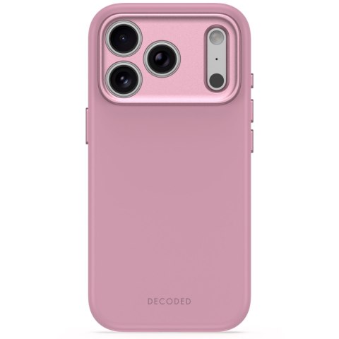 Decoded AntiMicrobial Silicone Backcover - etui do iPhone 18 Pro / 17 Pro kompatybilne z MagSafe (rose quartz)