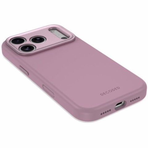Decoded AntiMicrobial Silicone Backcover - etui do iPhone 18 Pro / 17 Pro kompatybilne z MagSafe (rose quartz)