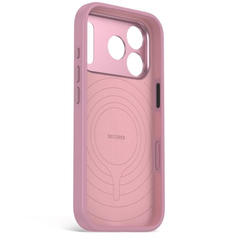 Decoded AntiMicrobial Silicone Backcover - etui do iPhone 18 Pro / 17 Pro kompatybilne z MagSafe (rose quartz)