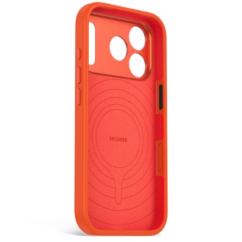 Decoded AntiMicrobial Silicone Backcover - etui do iPhone 18 Pro / 17 Pro kompatybilne z MagSafe (terracotta)