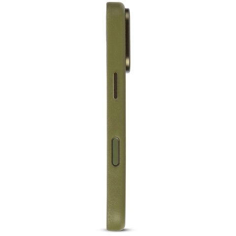 Decoded Leather Backcover - skórzane etui do iPhone 18 Pro Max / 17 Pro Max kompatybilne z MagSafe (moss green)