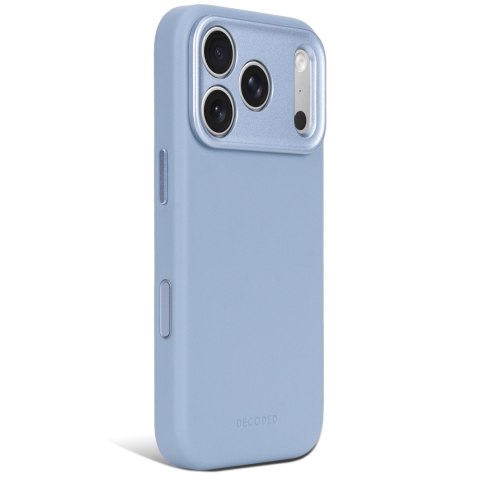 Decoded Leather Backcover - skórzane etui do iPhone 18 Pro Max / 17 Pro Max kompatybilne z MagSafe (sky blue)