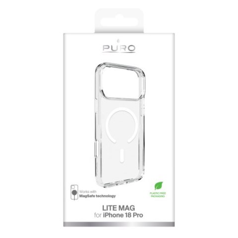 Puro Lite Mag - etui do iPhone 18 Pro / 17 Pro kompatybilne z MagSafe (transparent)