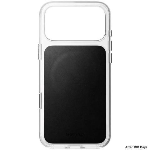 NOMAD Clear Leather Case - etui do iPhone 18 Pro Max / 17 Pro Max kompatybilne z MagSafe, skóra Horween (black)