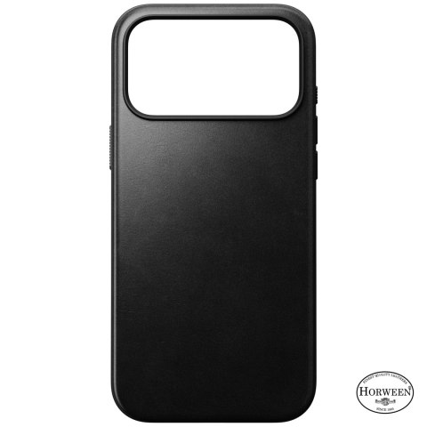 NOMAD Modern Leather Case - etui do iPhone 18 Pro Max / 17 Pro Max kompatybilne z MagSafe, skóra Horween (black)