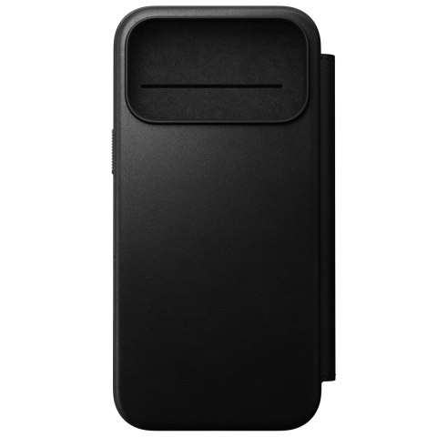 NOMAD Modern Leather Folio - etui do iPhone 18 Pro Max / 17 Pro Max kompatybilne z MagSafe, skóra Camino (black)