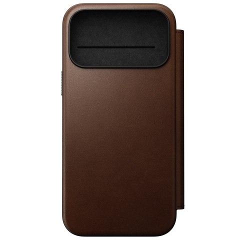NOMAD Modern Leather Folio - etui do iPhone 18 Pro Max / 17 Pro Max kompatybilne z MagSafe, skóra Camino (brown)