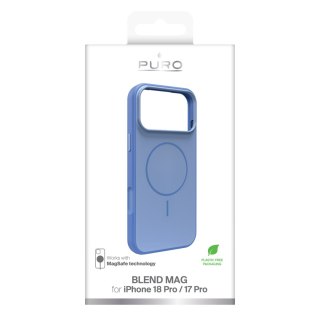 Puro Bicol Mag - etui do iPhone 18 Pro / 17 Pro kompatybilne z MagSafe (polar blue)