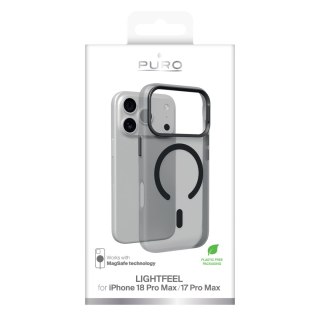 Puro Lightfeel - etui do iPhone 18 Pro Max / 17 Pro Max kompatybilne z MagSafe (dark shadow)
