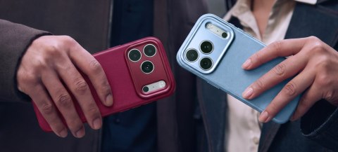 Decoded Leather Backcover - skórzane etui do iPhone 18 Pro / 17 Pro kompatybilne z MagSafe (aubergine)