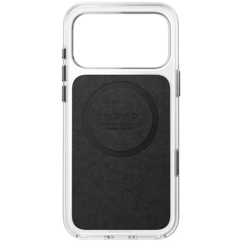 NOMAD Clear Leather Case - etui do iPhone 18 Pro Max / 17 Pro Max kompatybilne z MagSafe, skóra Horween (black)
