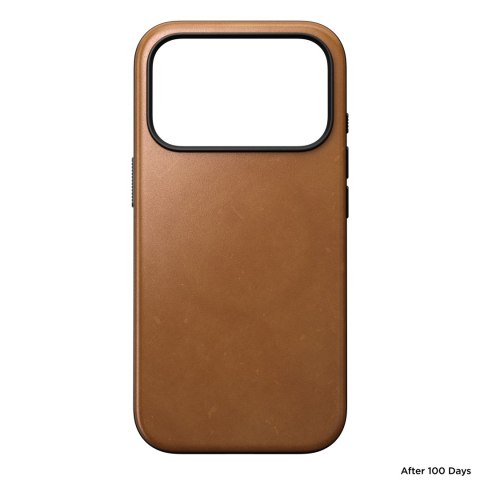 NOMAD Modern Leather Case - etui do iPhone 18 Pro / 17 Pro kompatybilne z MagSafe, skóra Camino (english tan-c)