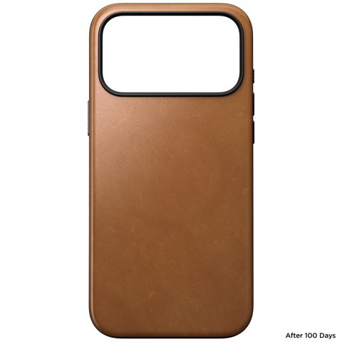 NOMAD Modern Leather Case - etui do iPhone 18 Pro Max / 17 Pro Max kompatybilne z MagSafe, skóra Camino (english tan-c)