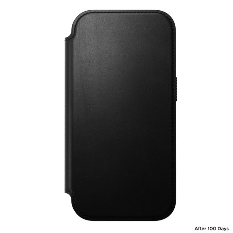 NOMAD Modern Leather Folio - etui do iPhone 18 Pro / 17 Pro kompatybilne z MagSafe, skóra Camino (black)