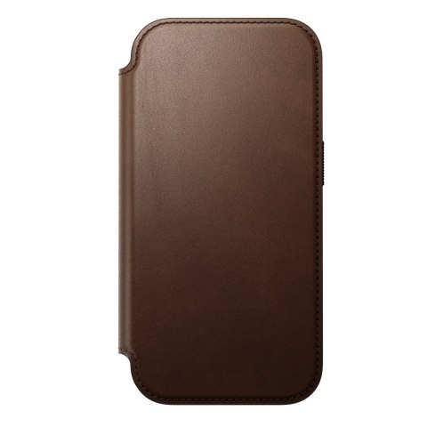NOMAD Modern Leather Folio - etui do iPhone 18 Pro / 17 Pro kompatybilne z MagSafe, skóra Camino (brown)