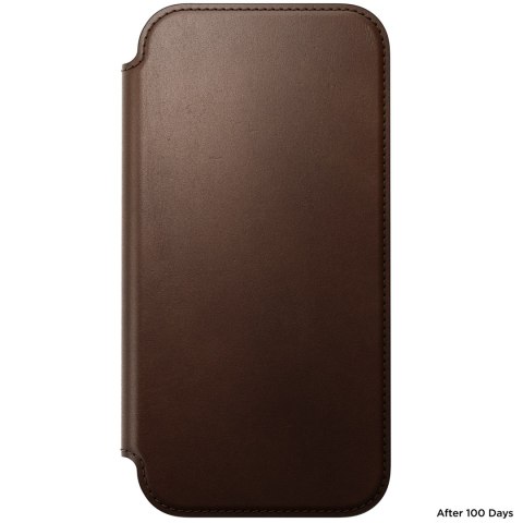 NOMAD Modern Leather Folio - etui do iPhone 18 Pro Max / 17 Pro Max kompatybilne z MagSafe, skóra Camino (brown)