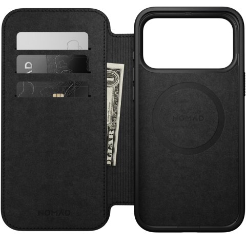 NOMAD Modern Leather Folio - etui do iPhone 18 Pro Max / 17 Pro Max kompatybilne z MagSafe, skóra Camino (english tan-c)