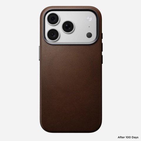 NOMAD Traditional Leather Case - etui do iPhone 18 Pro / 17 Pro kompatybilne z MagSafe, skóra Camino (brown)