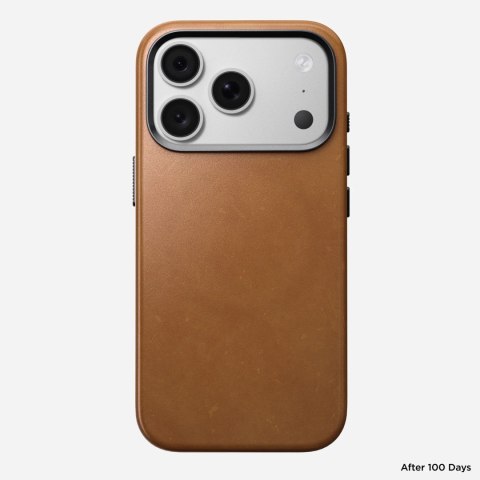 NOMAD Traditional Leather Case - etui do iPhone 18 Pro / 17 Pro kompatybilne z MagSafe, skóra Camino (english tan-c)
