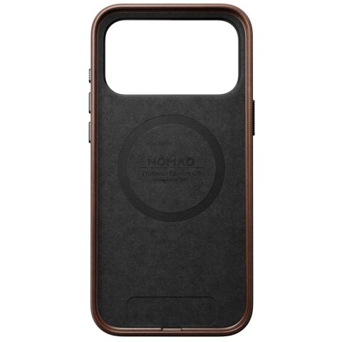NOMAD Traditional Leather Case - etui do iPhone 18 Pro Max / 17 Pro Max kompatybilne z MagSafe, skóra Horween (rustic brown)