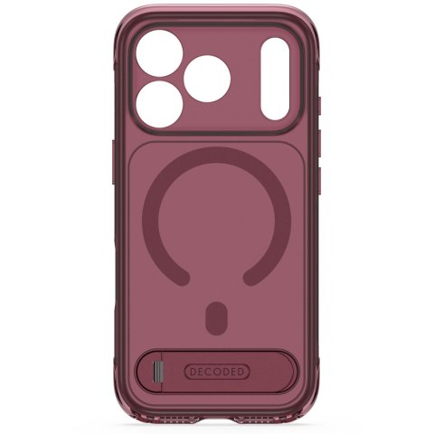 Decoded AntiMicrobial Hybrid Stand Backcover - etui do iPhone 18 Pro Max / 17 Pro Max kompatybilne z MagSafe (rose quartz)