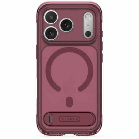 Decoded AntiMicrobial Hybrid Stand Backcover - etui do iPhone 18 Pro Max / 17 Pro Max kompatybilne z MagSafe (rose quartz)