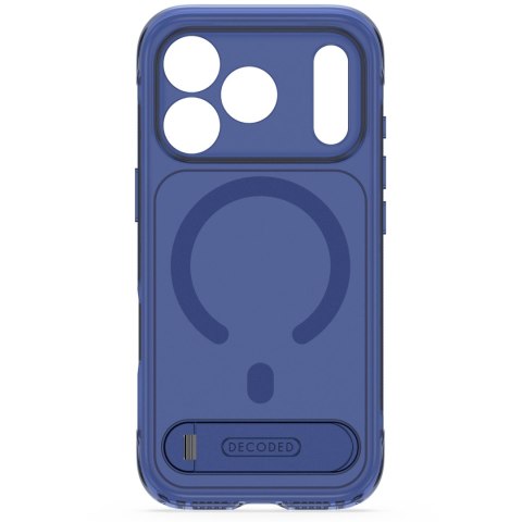 Decoded AntiMicrobial Hybrid Stand Backcover - etui z podstawką do iPhone 18 Pro / 17 Pro kompatybilne z MagSafe (atlantic blue)