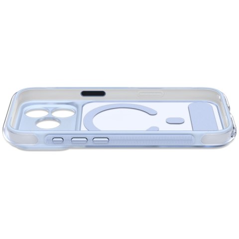 Decoded AntiMicrobial Hybrid Stand Backcover - etui z podstawką do iPhone 18 Pro / 17 Pro kompatybilne z MagSafe (clear navy)