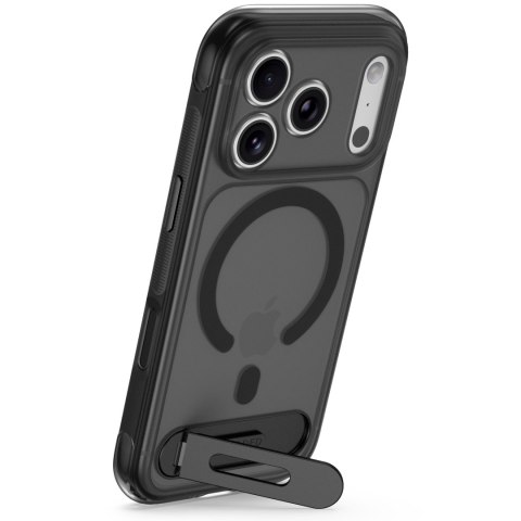 Decoded AntiMicrobial Hybrid Stand Backcover - etui z podstawką do iPhone 18 Pro / 17 Pro kompatybilne z MagSafe (frosted black)